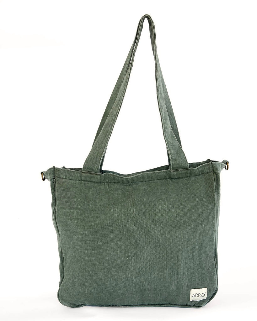 Larger version of the bestselling everyday zip top pocket tote, with six internal pockets, in a versatile and casual style. Large enough to fit a laptop, lunchbag or large water bottle, it makes the perfect bag for work or study, or the ultimate mumbag.