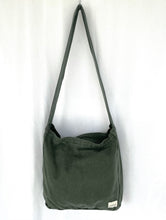 Load image into Gallery viewer, Crossbody Zip Top Pocket Tote - FOREST
